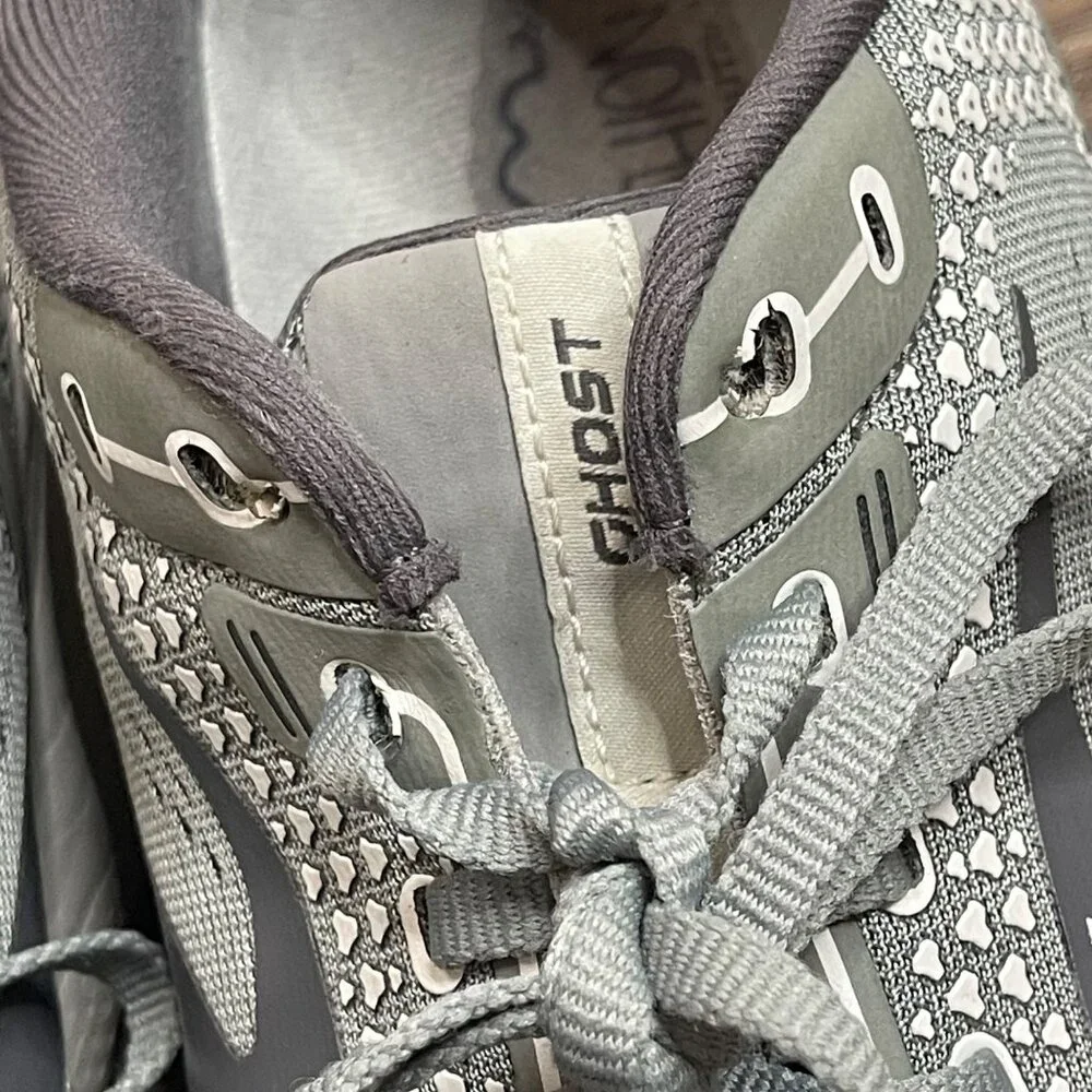 Brooks Men's Ghost 14 Running Shoes Size 12.5 Grey/Grey EU 46.5 Lace up Sneakers